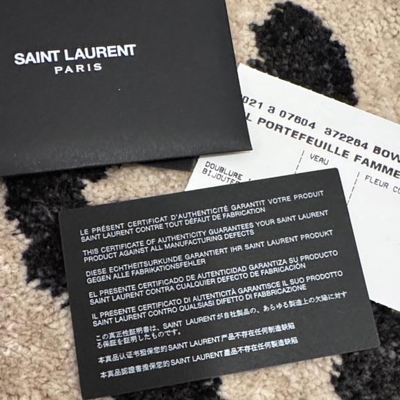 Saint Laurent Black Chevron Leather Wallet/Clutch - Picture 15 of 16